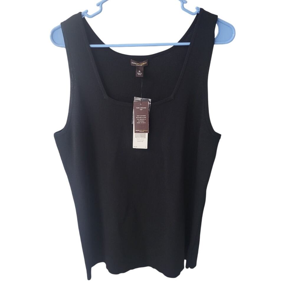 Dana Buchman Signature Black Turn Around Top - Xl - NEW